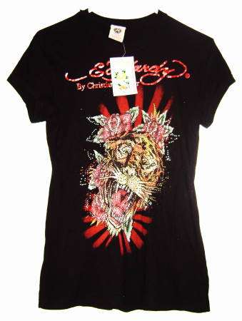 ( Large )( Just Inn ) - Stunning Ed Hardy Ladies Top's ( Beaded )
