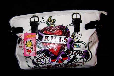 Brand New Ladies Ed HARDY Bag - WHITE