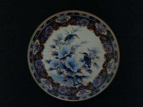 IMARI STYLE JAPANESE PLATE - 16CM BEAUTIFUL ORIENTAL BIRD & FLORAL DESIGN - MINT CONDITION!!!