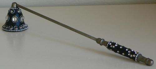 A BEAUTIFUL BLING CANDLE SNUFFER - GOOD CONDITION