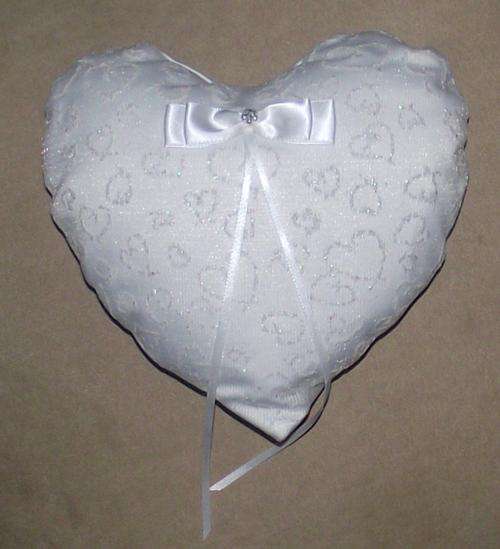 Ring bearer pillow heart shaped