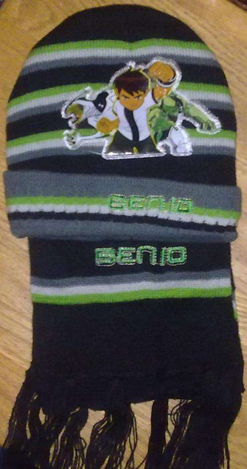 BEN 10 BEANIE AND SCARF WINTER WARMER SET