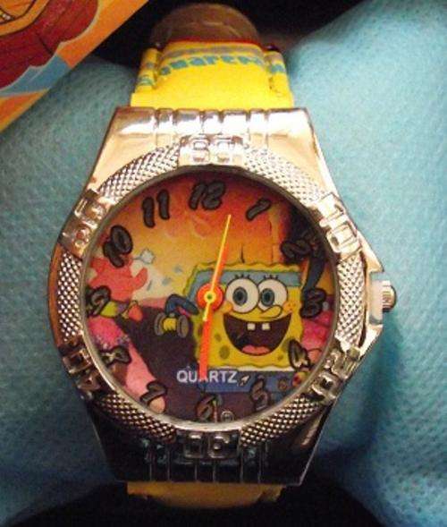 SPONGEBOB WATCH - QUARTS MOVEMENT AND GIFT BOX - ADJUSTABLE STRAP