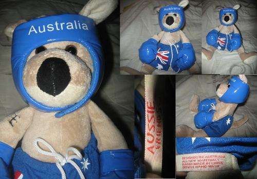 Original "Aussie Friends" Boxing Kangaroo teddy