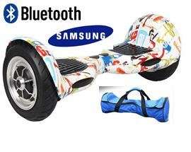 10 Inch hoverboard, inflatable tyres samsung battries, bluetooth speakers, remote and carry bag