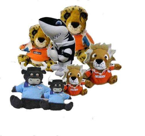 Super 15 Soft Toys with Jerseys (21cm)