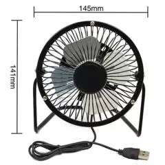 Mini Portable Super Mute Laptop Computer PC Metal USB Cooler Cooling Desktop Fan