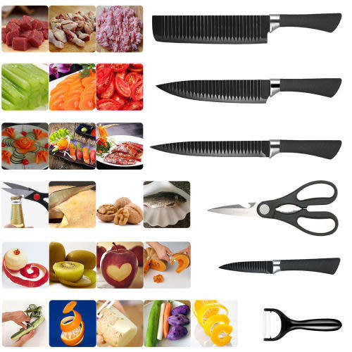 Daily use 6 Pcs Kitchen Knife Set