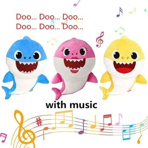 40cm MUSIC AND Lighting Baby Shark singing cartoon