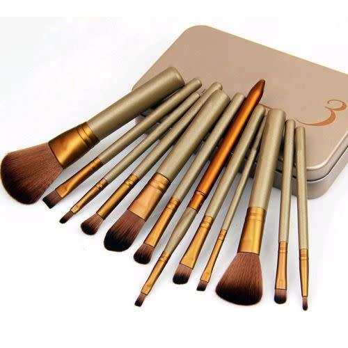 12PCS Powder Foundation Eyeshadow Lip Brush