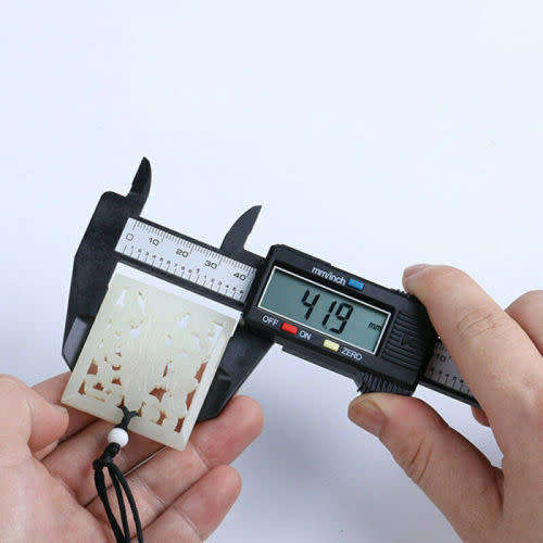 150mm 6inch LCD Digital Electronic Carbon Fiber Vernier Caliper Gauge Micrometer