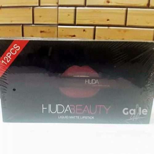 Huda Beauty Liquid Matte Lipstick  Set of 12 (Multi color)