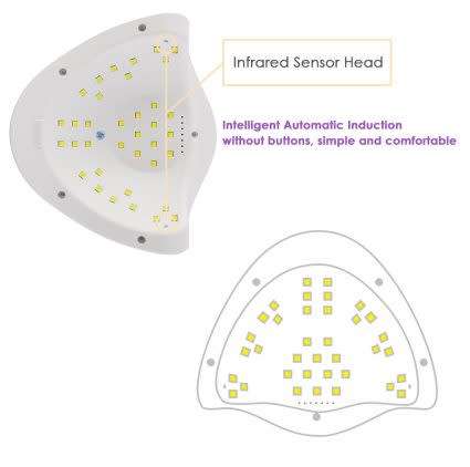 48wW SUN  LED Lamp Nail Dryer LED 36 LEDs UV Ice Lamp Dryer