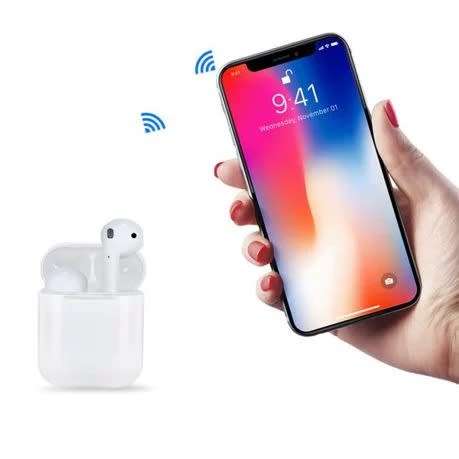 i12 TWS Wireless Bluetooth Ear Pods with Charging Box