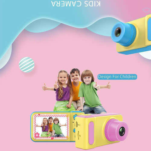 Kids Digital HD Camera 2 Inch Color Screen Gift For Children ' pink colour only