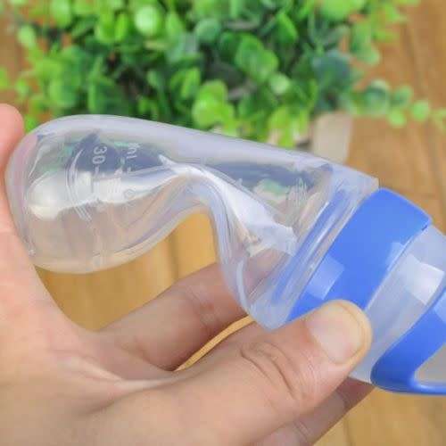 Baby Silicone Squeeze Feeding Bottle