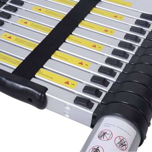 6.2m Aluminum Alloy Portable Extension Telescopic Ladder Single Straight Ladder