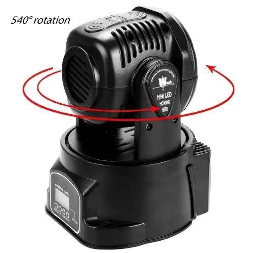 7 LED MOVING HEAD 70W RGB DISCO PARTY  LIGHT