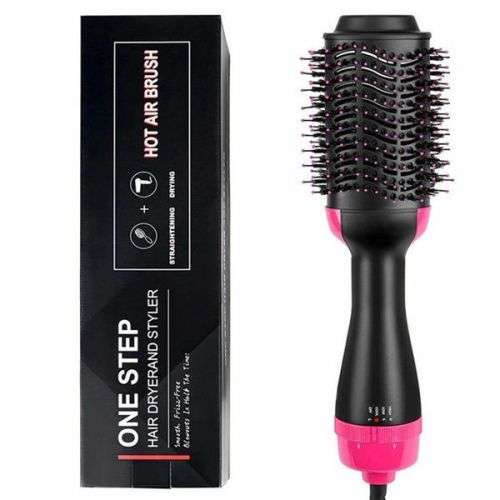 2 in 1 Hair Dryer & Straightening Brush