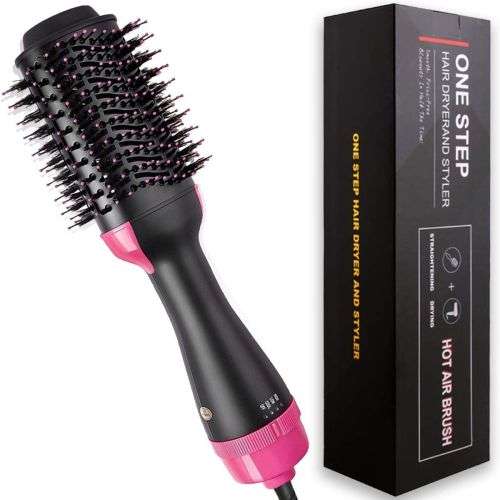 2 in 1 Hair Dryer & Straightening Brush