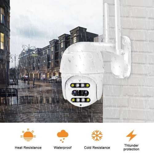 Outdoor 360 PTZ 1080P IP Security WIFI Surveillance Camera 10x Zoom