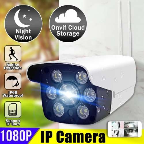 HD 1080P WiFi Security IP Camera CCTV IP66 Waterproof for Outdoor Indoor