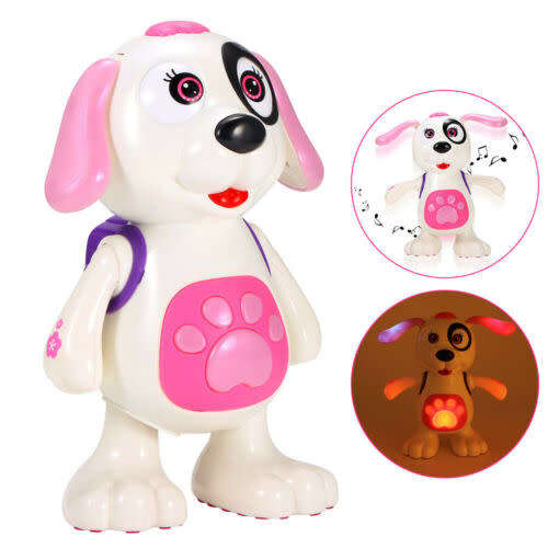 Electric Robot Dance Dog Music And Light Toys For Boys Toddler Girl Kids Gift