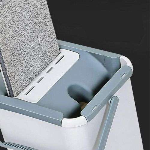 Hands-Free scratch Cleaning Flat Mop and Bucket Set