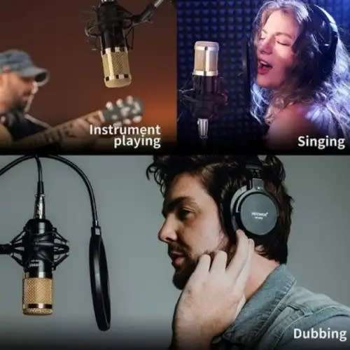 Professional Condenser Microphone With Sound Card