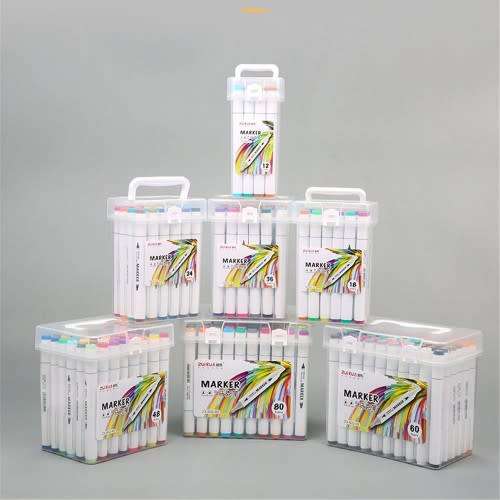 18 Colour Double Head Permanent colour  Markers
