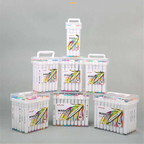 18 Colour Double Head Permanent colour  Markers