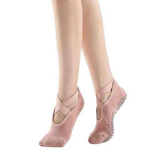 Non Slip Yoga Socks -  red colour