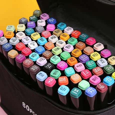 80 Colour Double Head Permanent colour  Markers