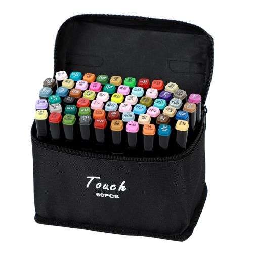 60 Colour Double Head Permanent colour  Markers