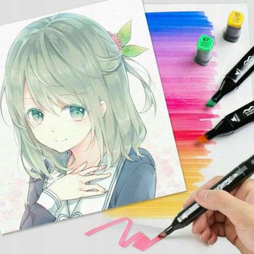 60 Colour Double Head Permanent colour  Markers