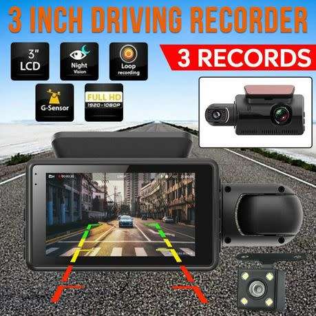 2 Camera G-Sensor Car HD Camera Recorder Dashcam