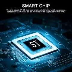 Wireless Solar Tyre Pressure Monitoring System TPMS with Black and White LED