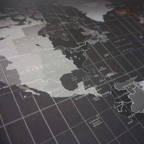 World Map Anti-Slip Extended Mouse Pad-  30X 80CM