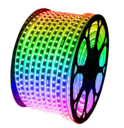 220V 100m/ roll 5050 Chip SMD LED Strip Light - rgb  multi colour plus 5pcs adapter