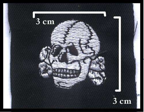 Embroidered Skull Cloth Patch "COPY"