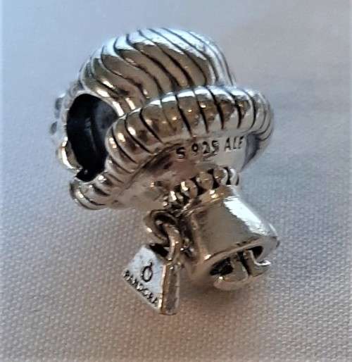 Authentic PANDORA Solid Sterling Silver Little Girl Specs and curly hair Fun Charm VGC