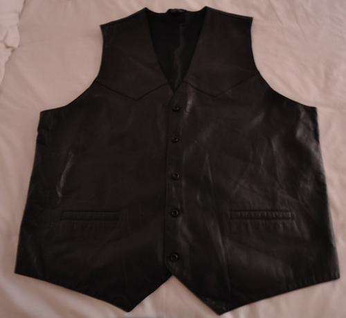LEATHER VEST XXL