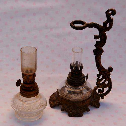 CRESOLENE LAMP STAND WITH 2 LAMPS