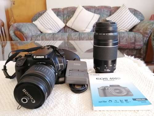 CANON EOS400D WITH 2 LENSES