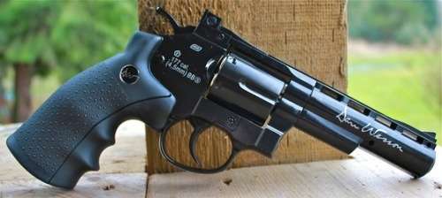 NEW ASG DAN WESSON 4 INCH BLACK CO2 BB REVOLVER