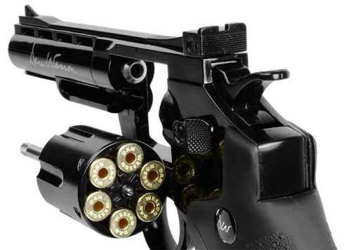 NEW ASG DAN WESSON 4 INCH BLACK CO2 BB REVOLVER