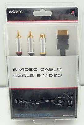 Sony Playstation TV/AV Connection S-Video Cable/Lead for PS1 PS2 PS3 Gold Plated