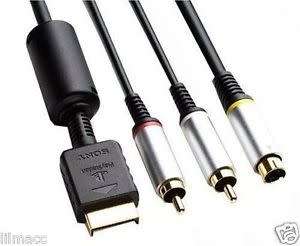 Sony Playstation TV/AV Connection S-Video Cable/Lead for PS1 PS2 PS3 Gold Plated