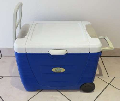 * CAMPMASTER THERMO ELECTRIC COOLER * 12V & 220V * BID FROM R1 START * REPLACEMENT COST R1799.00 *