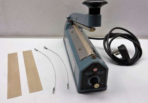 IMPULSE HEAT SEALER * TEW HEAVY DUTY SEALER WITH SPARE ELEMENTS * PLEASE READ *